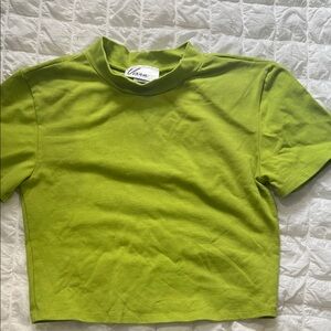 Vixen by Micheline Pitt Vibrant Green Short Sleeve Tee